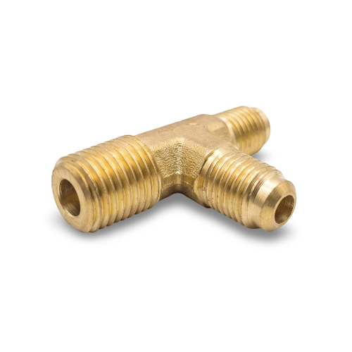 Brass male threaded tee